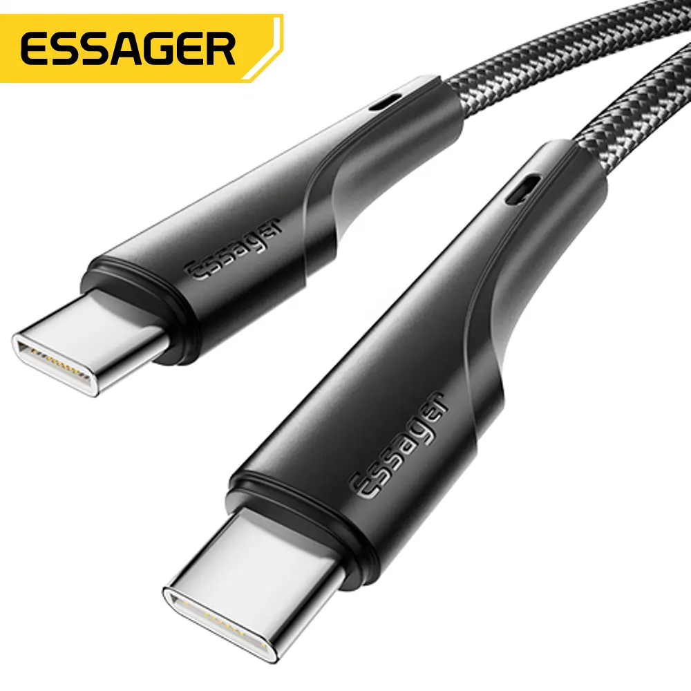 Essager 2022 Rousseau 100W 60W Fast Charging Type-C to Type-C Charging Cable