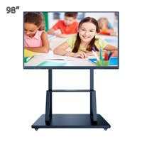 Vente flash : Tableau blanc interactif de 98 pouces, écran tactile interactif, tableaux blancs intelligents pour les réunions