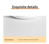 Diffuseur d'huiles essentielles ultrasonique 160 ml, humidificateur à flamme, aromathérapie à l'oignon, purificateur d'air