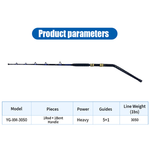Nouvelle Canne à <span class=keywords><strong>Pêche</strong></span> Pliable et Réglable pour la <span class=keywords><strong>Pêche</strong></span> au Lancer à la Grande Ligne (Big Game) - Product Image 5