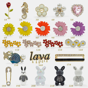 Clips para Zapatos Olian, Adornos Brillantes con Pedrería para Cordones, Decoración de Lujo para Cordones de Zapatos - Product Image 1