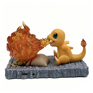 Figura Luminosa de Anime de Charmander, Calcifer y El Castillo Ambulante de Howl, Producto de Decoración para Escritorio - Product Image 4