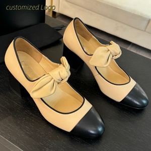 Envío Directo, Zapatos Planos Mary Jane de Piel de Becerro Genuina de Primera Calidad, Diseño de Lujo para Mujer, Venta al Por Mayor de Fábrica - Product Image 5