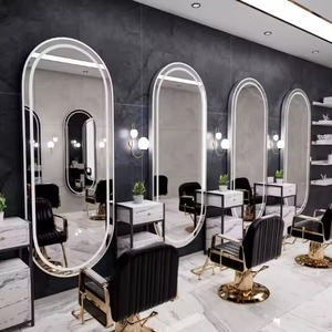 Espejo de Pared con Iluminación LED para Salón de Belleza, Estilo Dorado, Grande, de Cuerpo Entero, para Peluquería y Maquillaje, en Oferta - Product Image 3