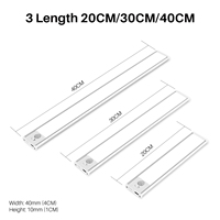Lampes de cuisine LED durables en aluminium et PC, 3 couleurs réglables avec détecteur de mouvement, lumière chaude/neutre/blanche