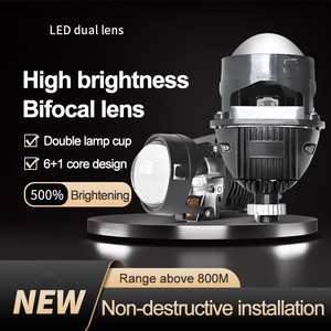 Xenplus Factory Wholesale Super Bright 50w 6500K 2.5 Inch Car High Beam Bi Led Projector Lens With Led Laser Light Accessories - Product Image 2