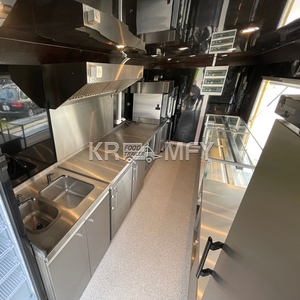 Remolque móvil de comida rápida para bebidas de barbacoa de café helado a la venta - Product Image 3