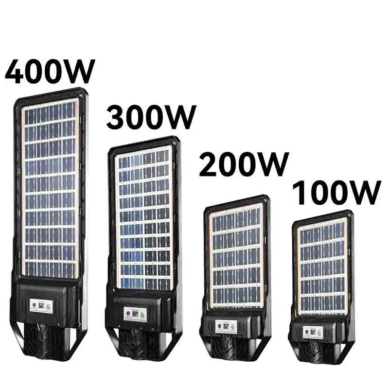 Güneş Pv paneli ile 100w 200w 300w 400w güneş indüksiyon sokak lambası Led