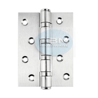 Charnières de porte modernes en satin brossé à 4 roulements à billes, charnières de porte et de fenêtre en acier inoxydable 201 304 4x3