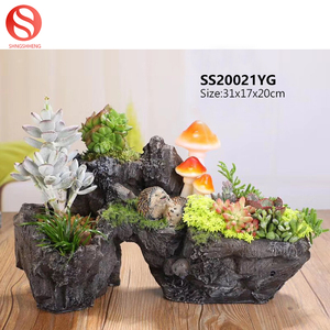 Amazon polyresin cactus planta suculenta maceta jardín <span class=keywords><strong>interior</strong></span> decoración <span class=keywords><strong>con</strong></span> música - Product Image 4