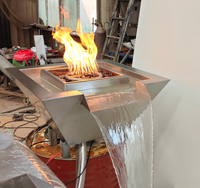 Système d'allumage à gaz extérieur télécommandé en acier inoxydable de haute qualité pour fontaine décorative à flamme réelle pour piscine