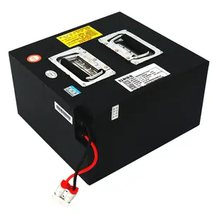 Boîte de batterie ionique lifepo4 rechargeable haute performance 51.2V48Ah de vente chaude avec protection BMS.