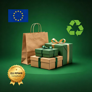 Sac cadeau en papier personnalisé certifié ISO9001 avec poignée, fournisseur approuvé FAMA pour les emballages de mariage, de fête et de vente au détail - Product Image 6
