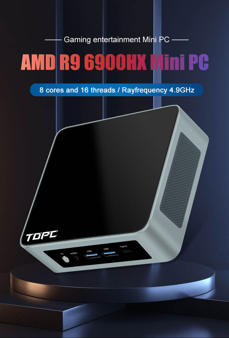AMD Ryzen 7 6800H ES Version Mini PC - 16GB DDR5, 512GB SSD
