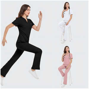 Uniformes Médicos Personalizados 42389, Ropa de Mujer, Moda de Invierno, Elegante, Sexy, Estilo Coreano, Tallas Grandes, Lujo, para Fiestas, Bodas y Eventos - Product Image 1