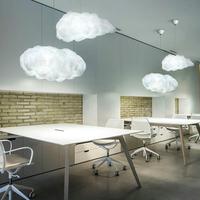 TSINYE Moderne Flottant Blanc Nuage Pendentif Suspension Nordique Coton Plafonnier Lustre pour Chambre Nuage Pendentif Lumière