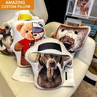 Coussin en peluche personnalisé à rayures de dessin animé pour animaux de compagnie, jouet pour amoureux de chats et chiens, coussin écologique pour la maison, forme et couleur personnalisables, vente en gros