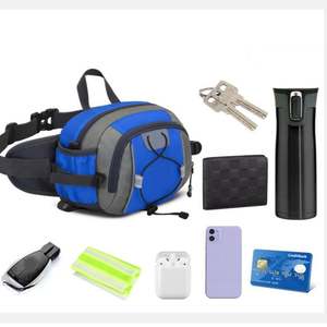 Promotion en gros 2021 Nouvelle mode Sac banane grand format pour homme avec porte-bouteille Sac lombaire résistant à l'eau - Product Image 2