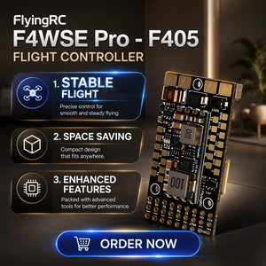 FlyingRC F4WSE Pro F405 고정익 비행 컨트롤러 STM32F405 듀얼 카메라 듀얼 BEC ArduPlane INAV RC 비행기 드론 부품용 - Product Image 1