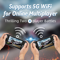 Console de jeu portable RG556 Android 13 WiFi avec écran tactile AMOLED de 5,48 pouces, sortie TV HD, émulateur, console de jeu vidéo portable