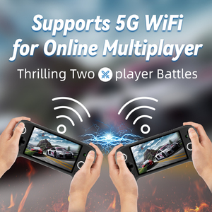 Console de jeu portable RG556 Android 13 WiFi avec écran tactile AMOLED de 5,48 pouces, sortie TV HD, émulateur, console de jeu <span class=keywords><strong>vidéo</strong></span> portable - Product Image 5