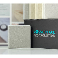Échantillon Gratuit Disponible - Dalle de Surface Solide en Pierre Artificielle Couleur Unie Moderne pour Cuisine et Salle de Bain - Écologique et Résistante aux Taches