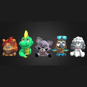 Nouvelles peluches Indigo Park, Rambly Mollie Macaw, peluches, poupée, jouet en peluche, oreiller, cadeau de dessin animé pour les enfants, les garçons, les fans, les collectionneurs - Product Image 2