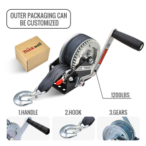 סחירים 600lbs קיבולת ידנית מיני יד <span class=keywords><strong>winch</strong></span> חבל crank wing 26ft קרוון כבל פלדה <span class=keywords><strong>winch</strong></span> - Product Image 3