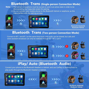 Écran de navigation <span class=keywords><strong>GPS</strong></span> CarPlay pour moto <span class=keywords><strong>BMW</strong></span> avec caméra de tableau de bord étanche IP68 7 pouces, Moto Android Auto, écran tactile - Product Image 3