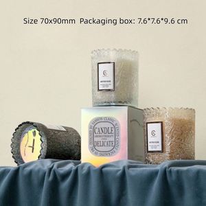 Vela Aromática Canderful con Aroma a Melocotón Blanco y Oolong, en Frasco de Vidrio con Encaje Vintage, Hecha a Mano, Decoración Aromática de Lujo para el Hogar - Product Image 2