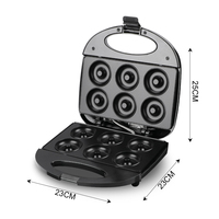 Machine à petit déjeuner nutritionnelle à beignet de marque supérieure RAF Mini appareils électroménagers à gaufres 750W en acier inoxydable Sandwich Maker
