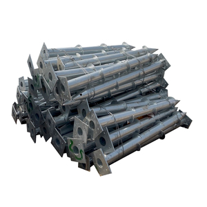 Système de montage de panneaux solaires à pieux hélicoïdaux, ancres de terre galvanisées à chaud pour fermes solaires - Product Image 6