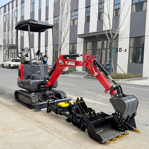 Mini-excavatrice agricole 1,2 tonne, certifiée CE EPA, moteur puissant, chenilles, petite excavatrice - Product Image 3