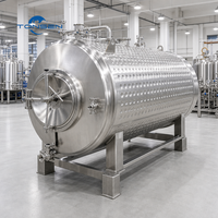 Réservoir de stockage de bière horizontale à double enveloppe Tonsen 500L, empilable, Brite Tank BBT 380V/230V/400V/415V, garantie 3 ans