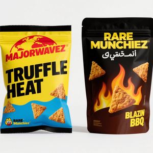 ถุงพลาสติกอลูมิเนียมฟอยล์เคลือบเงาสำหรับใส่อาหารของขบเคี้ยวถุงซิปด้านบนพิมพ์ลายรูปทรงแบบกำหนดเองได้ - Product Image 5