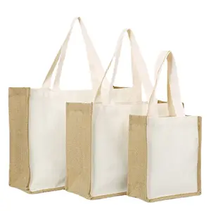 cheap printed organic canvas jute coated tote cotton bag manufacturers accepting paypal with handle