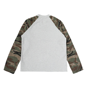 T-<span class=keywords><strong>shirt</strong></span> à manches longues en tissu gaufré de style streetwear tendance, t-<span class=keywords><strong>shirt</strong></span> camouflage - Product Image 4