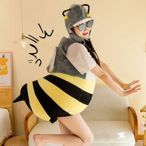 Vente directe usine Adorable Costume de mascotte adulte <span class=keywords><strong>Abeille</strong></span> en peluche moelleuse, thème Noël, pour jeux de fête et défilés - Product Image 6