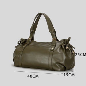 Sac à bandoulière élégant et tendance en cuir PU pour femme, vente en gros, doublure en polyester, décoration vintage - Product Image 1