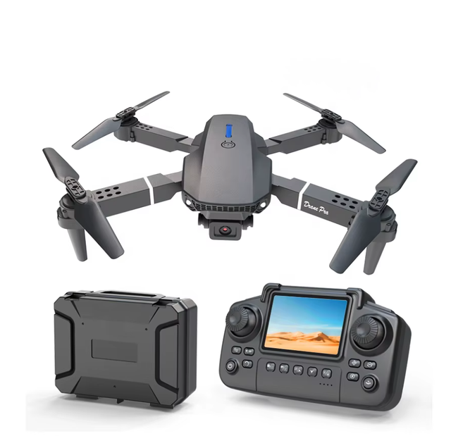 E88 Pro MAX Professional Brushless Drones 4K WiFi FPV RC Foldable Quadcopter with LCD Screen Remote