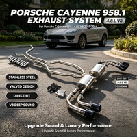 Système d'échappement Catback Valvetronic pour Porsche Cayenne 958.1 4.8L V8 2011-2014, silencieux de performance, tuyau d'échappement de tuning