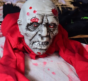 Décoration d'Halloween la plus vendue : Zombie rampant effrayant avec yeux lumineux pour jardin - Product Image 6