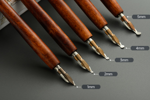 Starter Kit per calligrafia in legno Vintage Set di 5 pezzi per calligrafia gotica per principianti include lettere e confezione regalo - Product Image 2
