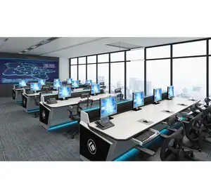 Command Center Monitor Console Desk Customize LED Conference Room Furniture Security Operation Tables With Good Quality