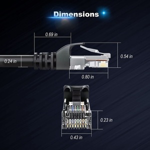 ケーブル通信ケーブル,韓国屋内LSZH UTP STP 305m高品質テスター1000ft CMP装甲イーサネット50M - Product Image 2