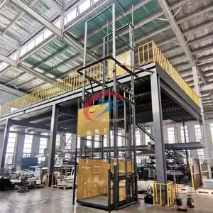 Lift Kargo Hidrolik Dalam Ruangan Luar Ruangan, Lift Kargo Vertikal untuk Gudang Parkir 1000 Kg