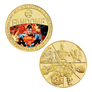 Moneda Conmemorativa de <span class=keywords><strong>Superman</strong></span> con Temática de Películas Americanas, Bañada en Oro de 24K, de Doble Cara, Proceso de Fundición a Presión, Gran Venta - Product Image 2