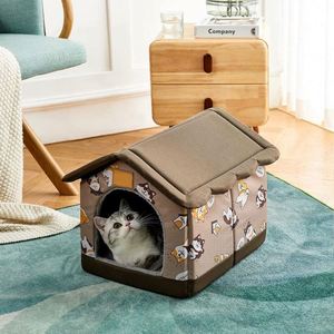 Free Sample Cozy Pet <b>Bed</b> House, Indoor/Outdoor Pet House, S Size for Cat and Small Dog, Warm Cave Sleeping <b>Nest</b> <b>Bed</b> for Cats - Product Image 4