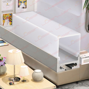 Led hồ sơ h27mm trần chiếu sáng 6000 loạt Hợp kim nhôm đùn nhà ở PC <span class=keywords><strong>PMMA</strong></span> Bìa tùy chỉnh cắt trang trí - Product Image 3