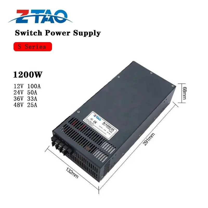 High-power Smps Switch Power Adapters 12vdc 110V/220V Power Supply 1200W 12V Circuit Board For Led Drivers